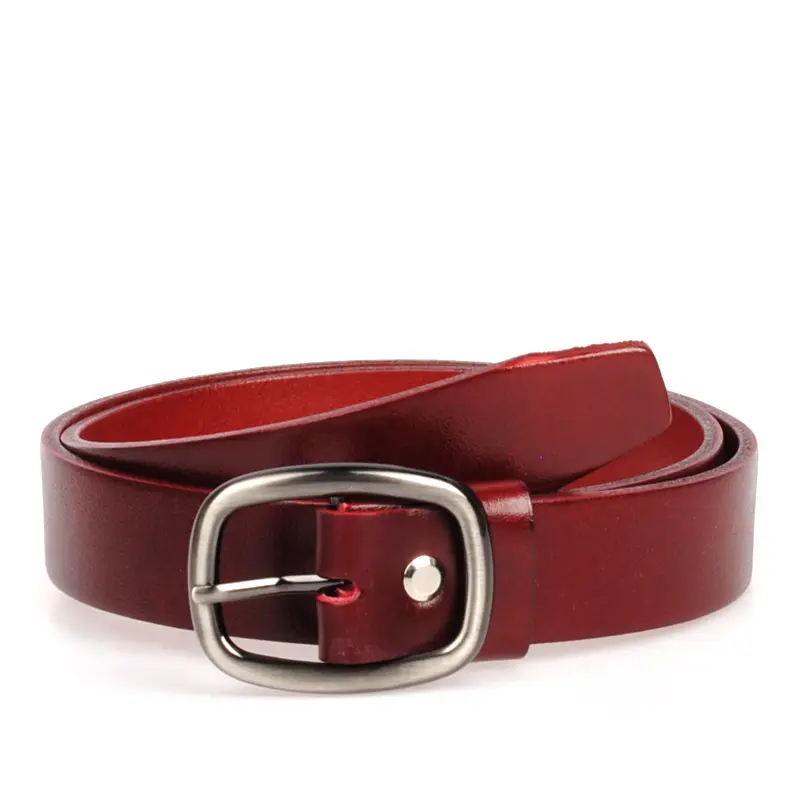 bordó dámský koženy opasek