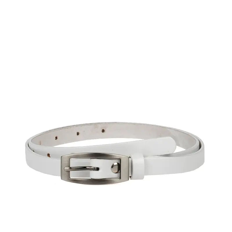 bílý dámský koženy opasek