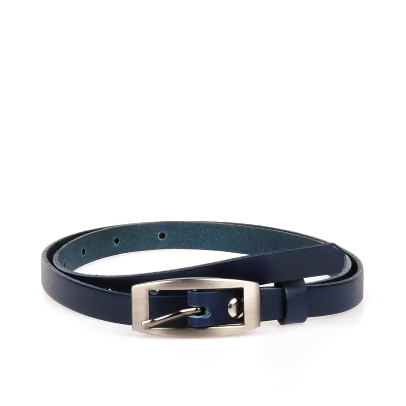 modrý dámský koženy opasek