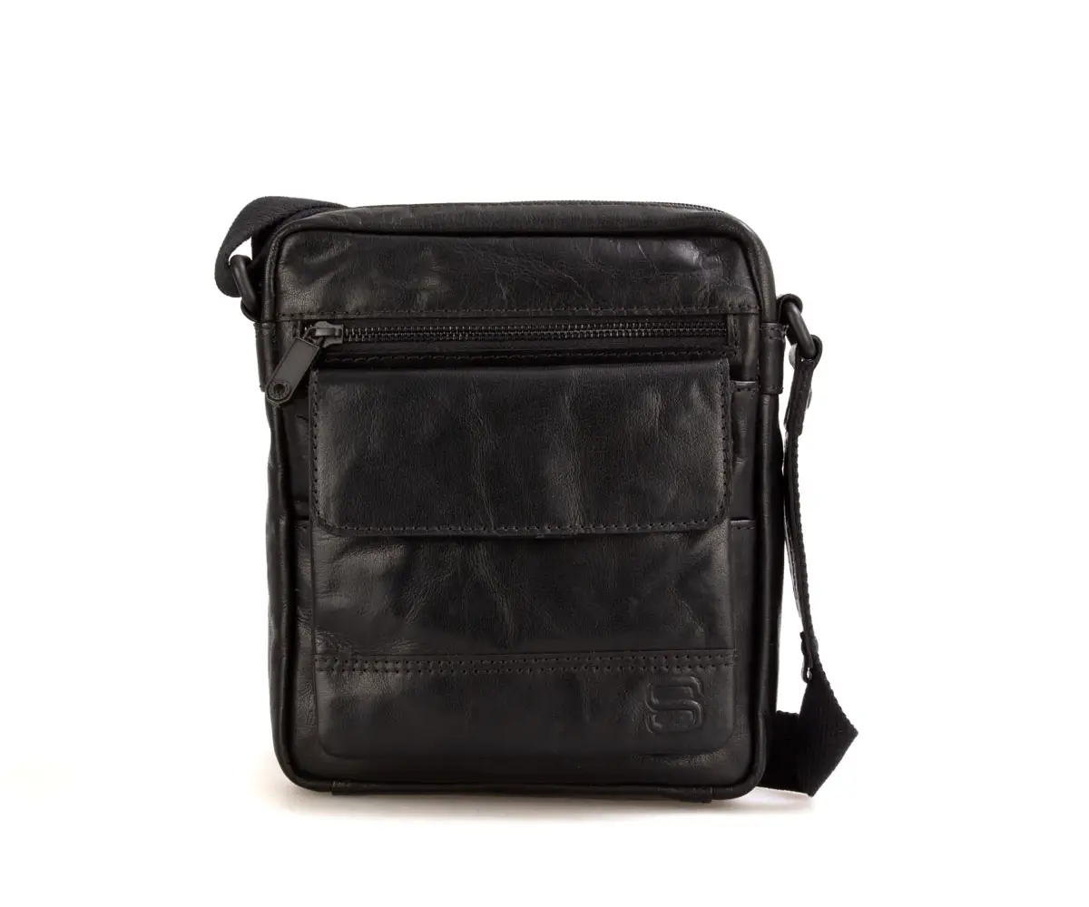 Černé kožené crossbody spikes and sparrow A141200