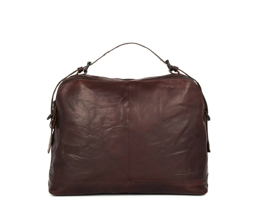 hneda kožená cestovní taška B127101