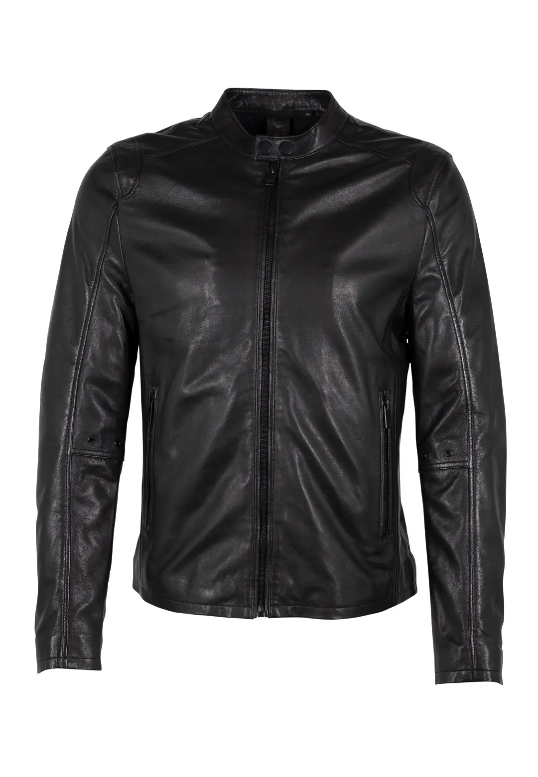 Pánská černá kožená bunda