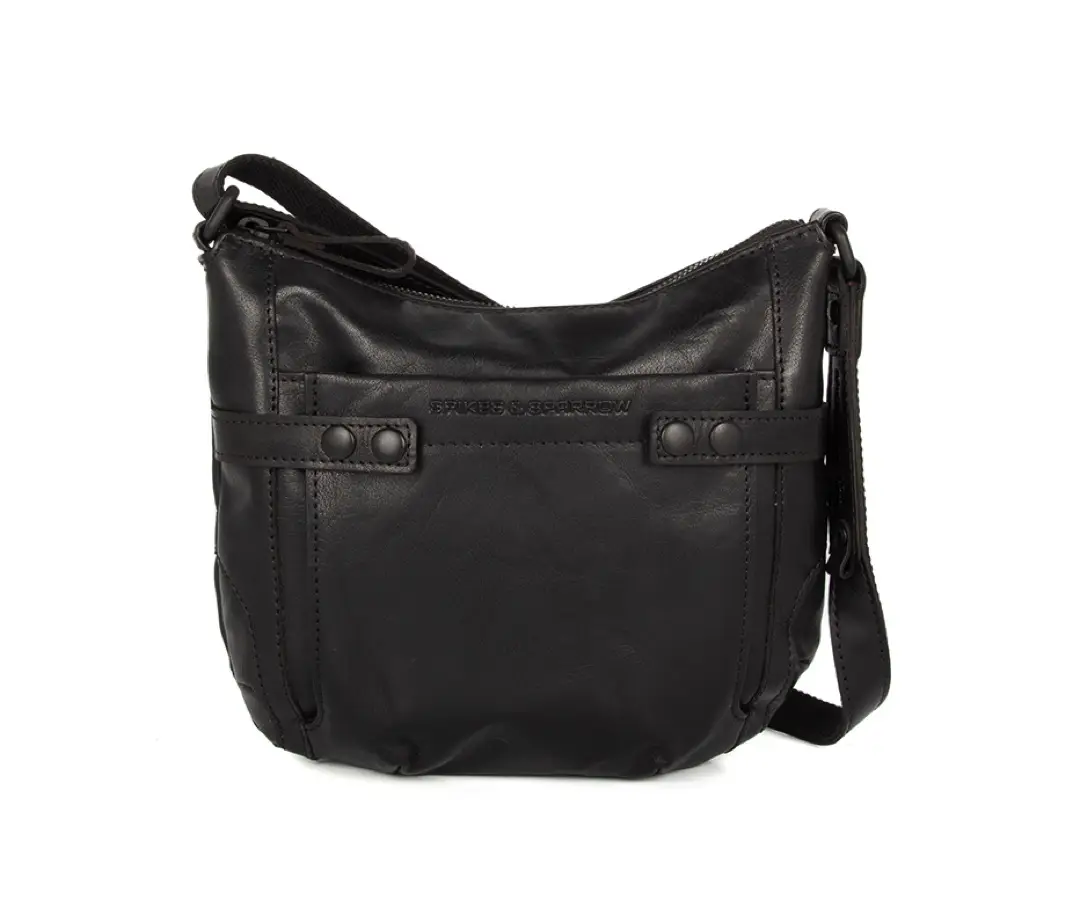 Černé kožená kabelka SPIKES & SPARROW 30111400