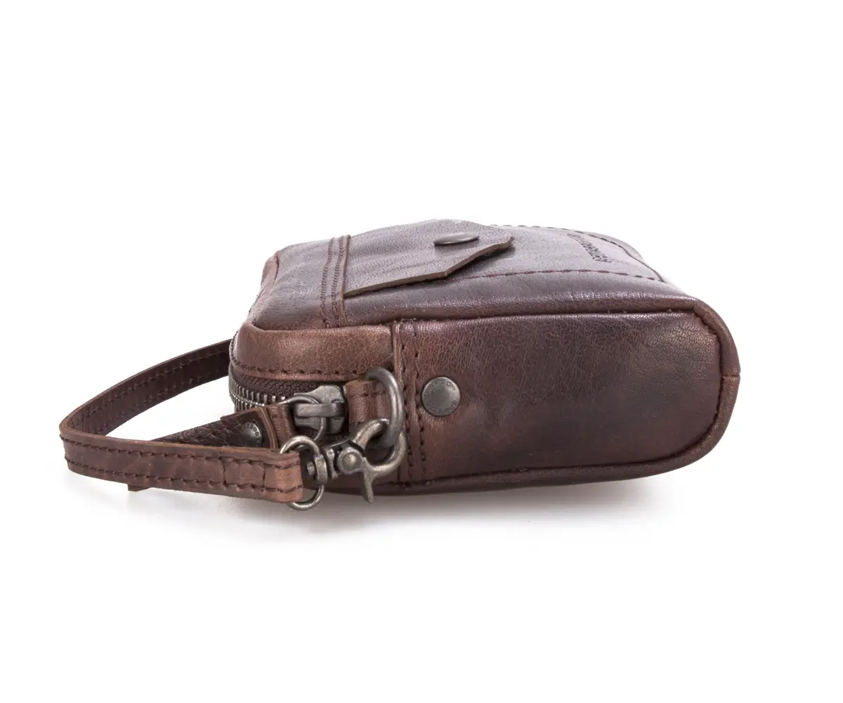 Černá kožená toaletní taška SPIKES & SPARROW