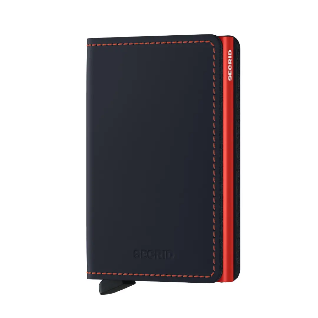 SECRID Slimwallet Matte Nightblue & Orange