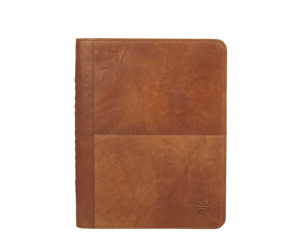 Hnědá kožená spisovka 38109047