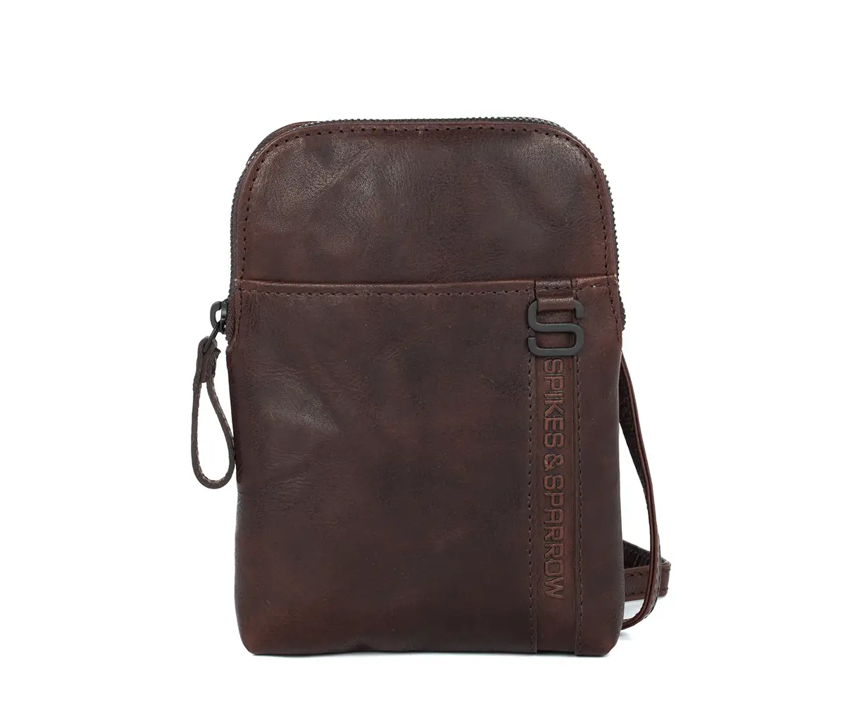 Hnědé kožené crossbody 38115001