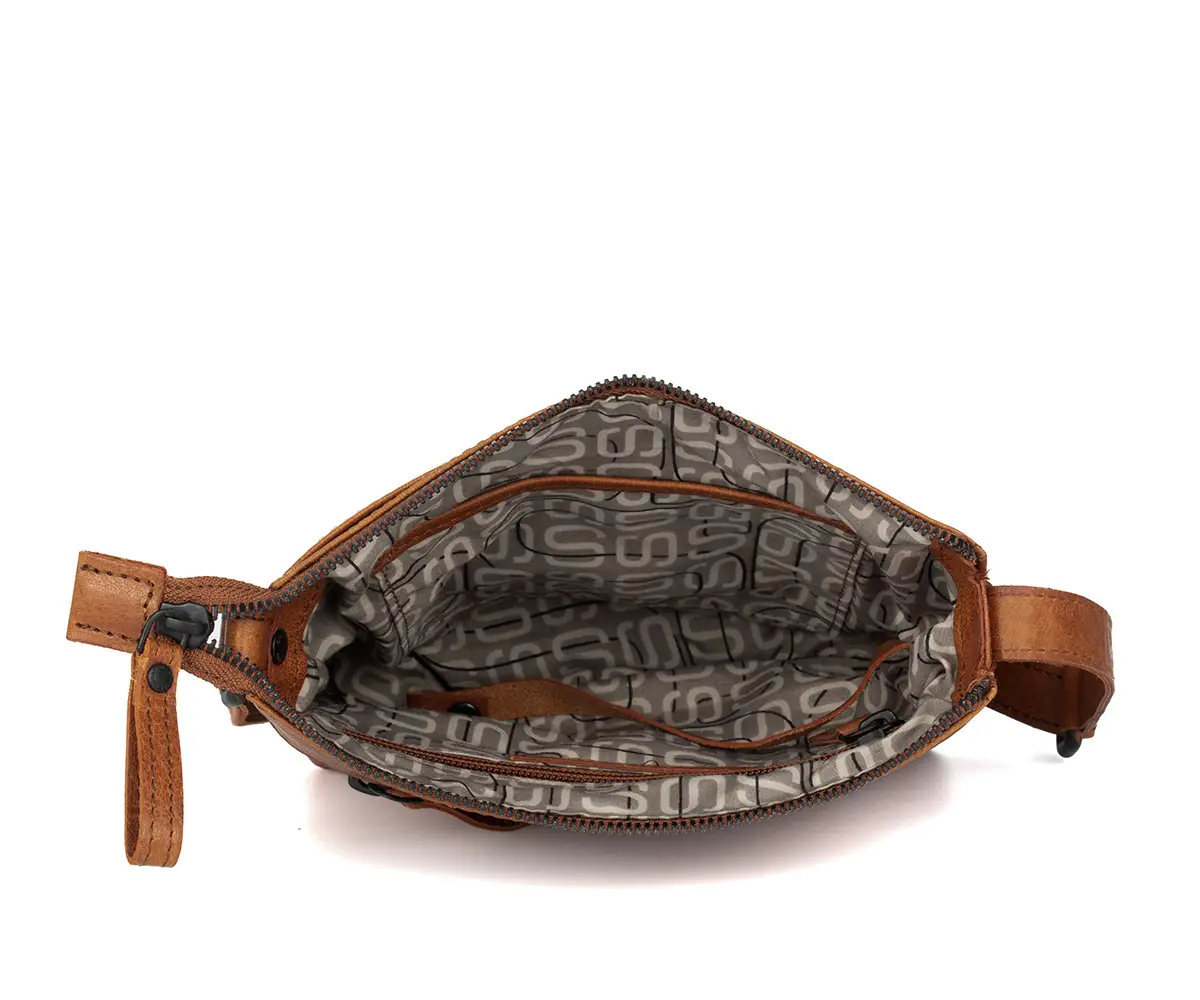 Hnědá kožené kabelka SPIKES & SPARROW