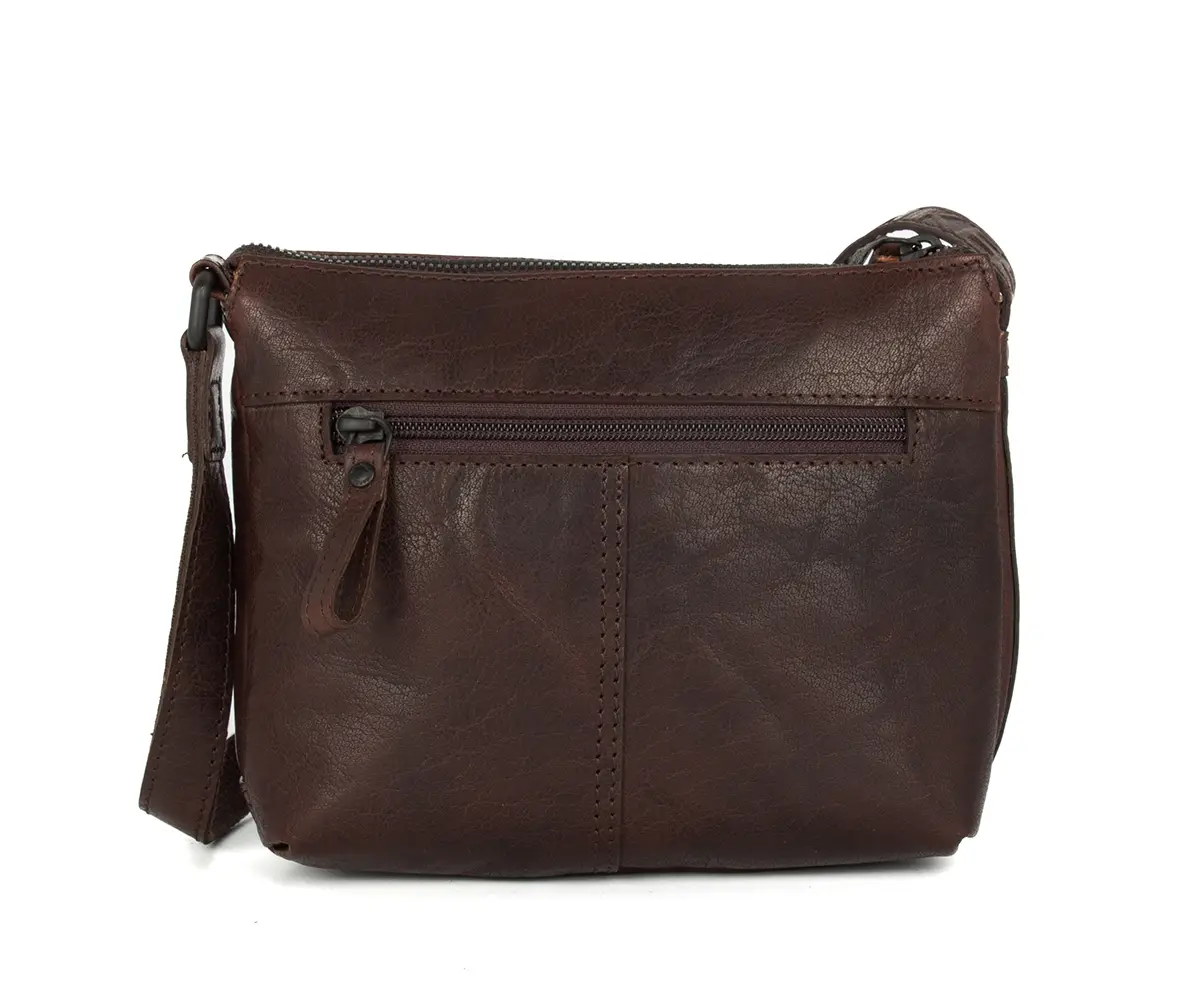 Hnědá kožené kabelka SPIKES & SPARROW