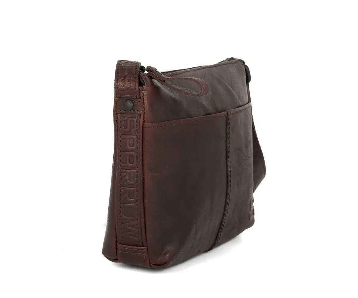 Hnědá kožené kabelka SPIKES & SPARROW