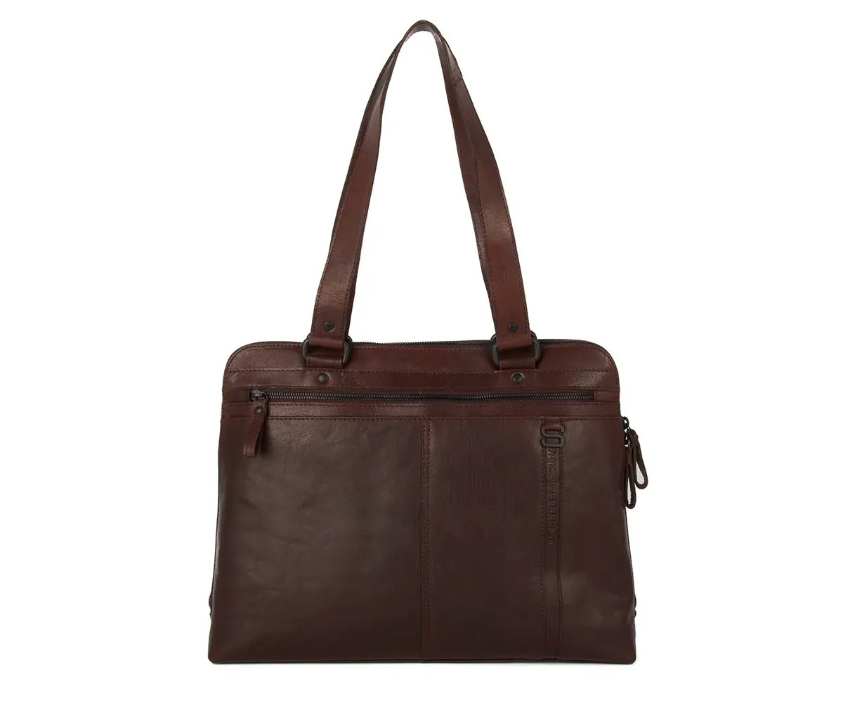 Hnědá kožená kabelka 38127001