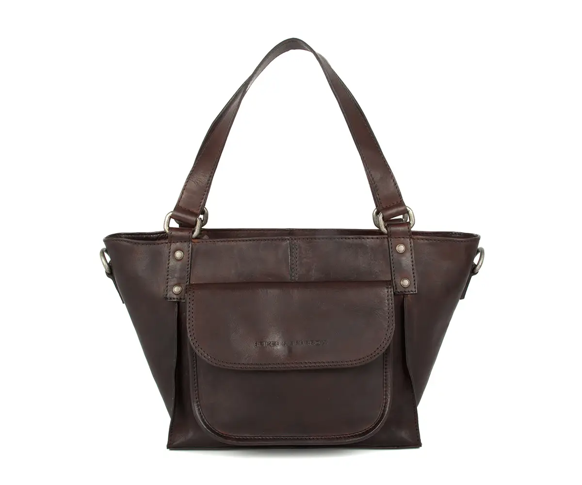 Hnědá kožená kabelka 38319067