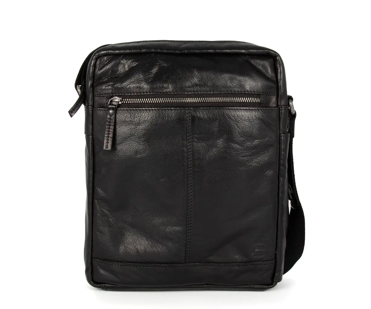 černé kožene crossbody 38751000