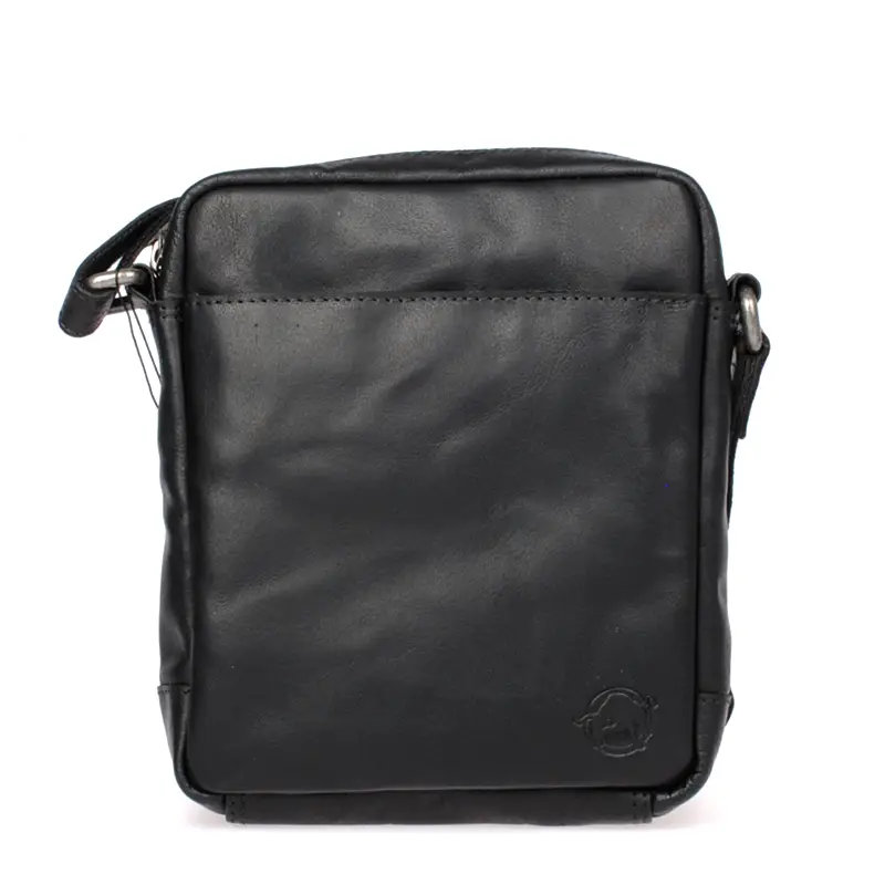 Černé kožené crossbody 
