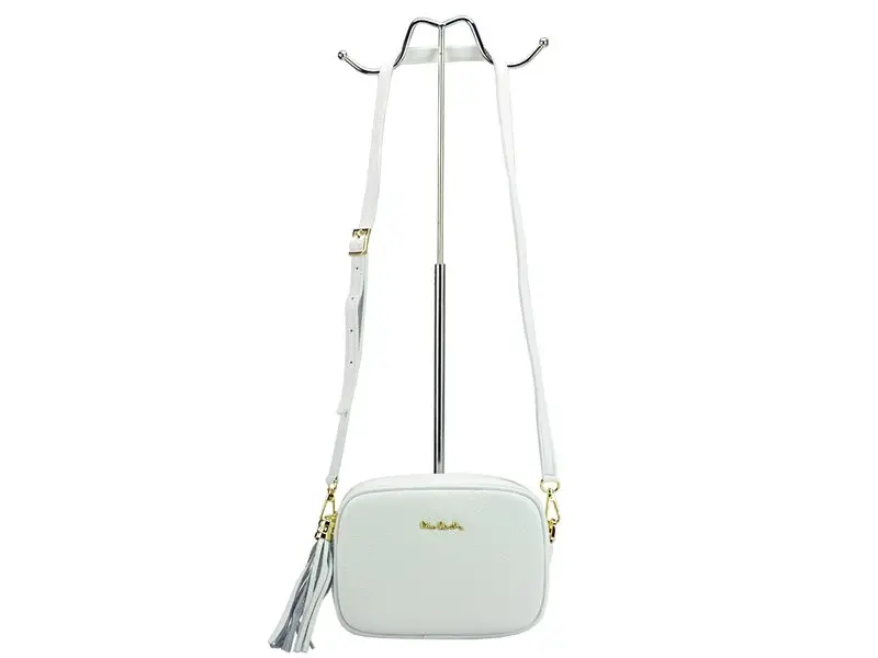 Bílá kožená kabelka Pierre Cardin