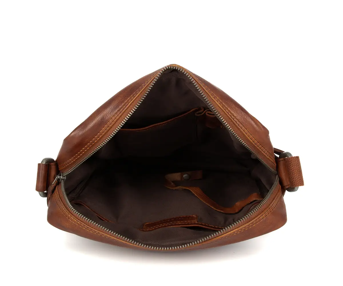 Pánské hnědé velké crossbody SPIKES & SPARROW