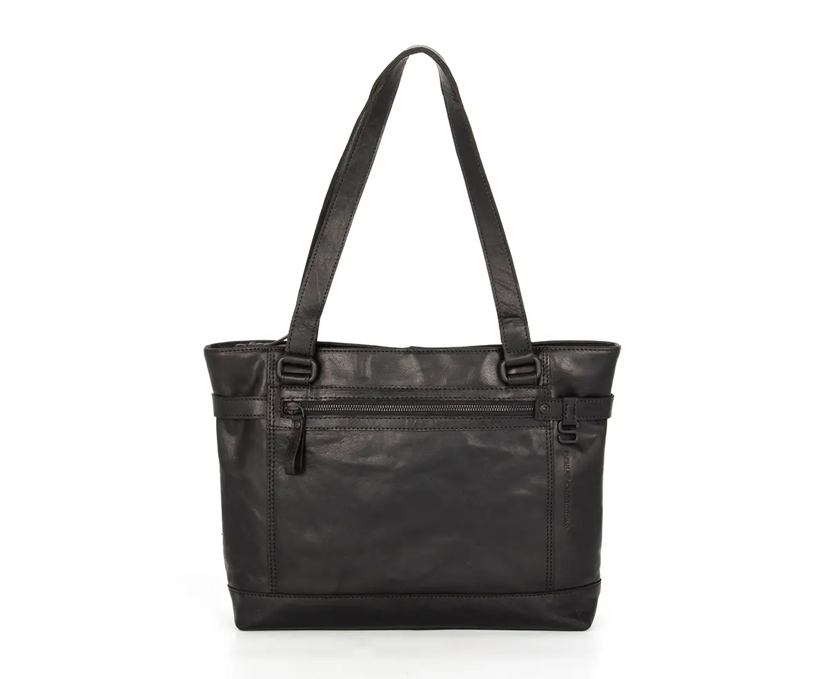 Černá kožená kabelka 40116000