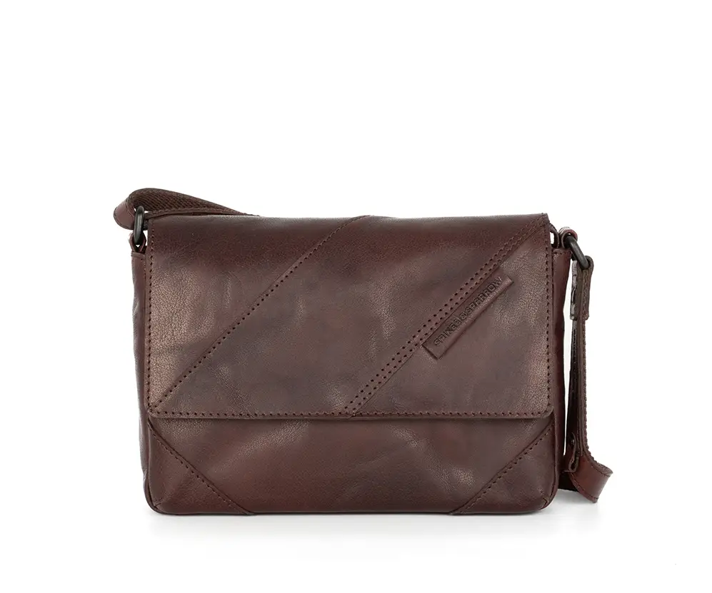 Hnědá kožená kabelka 40118001