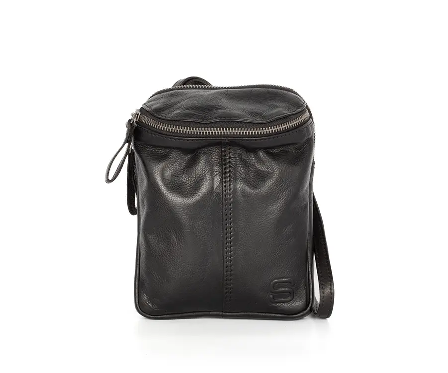 Černé kožené crossbody 40715000