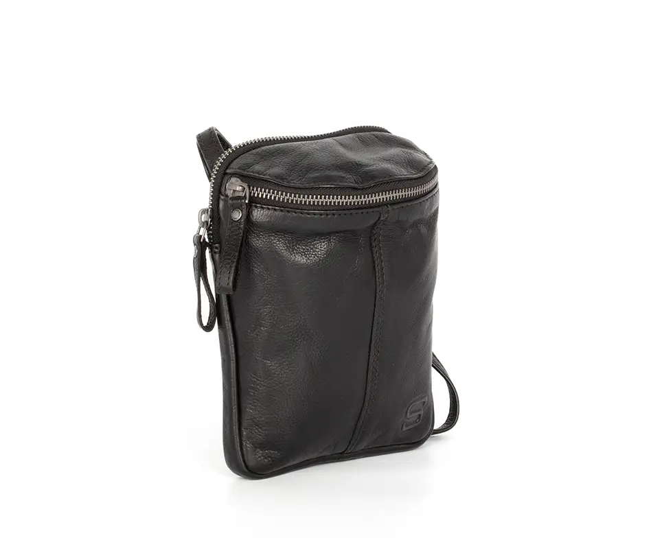 Černé kožené crossbody SPIKES & SPARROW