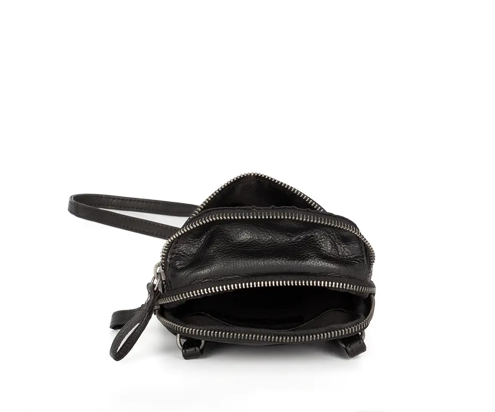 Černé kožené crossbody SPIKES & SPARROW