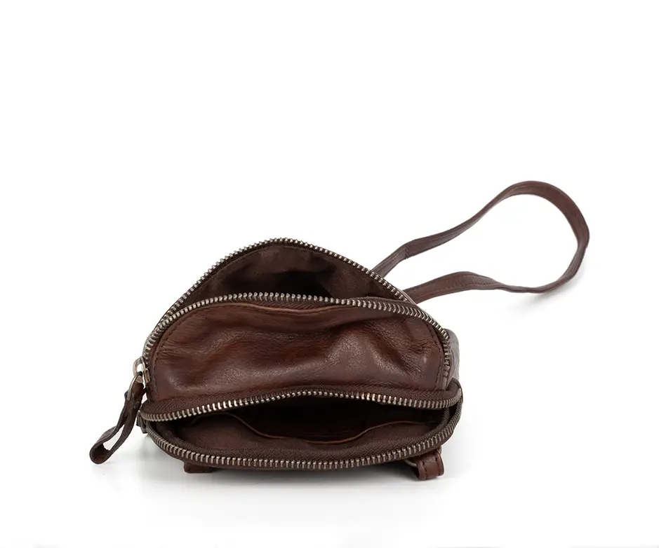 Hnědé kožené crossbody SPIKES & SPARROW