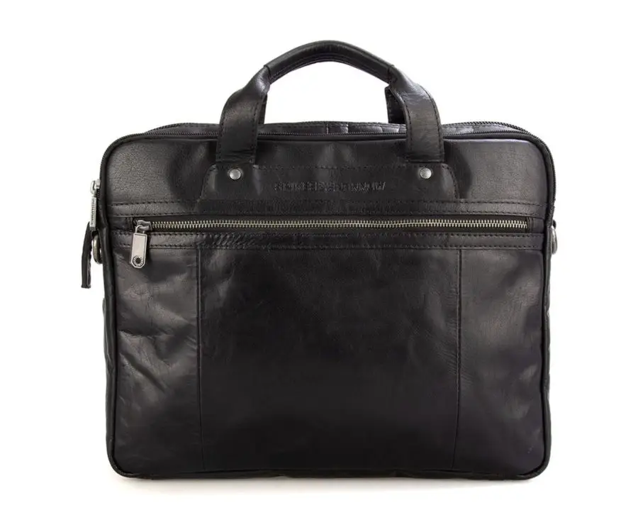 Černá kožená taška SPIKES & SPARROW