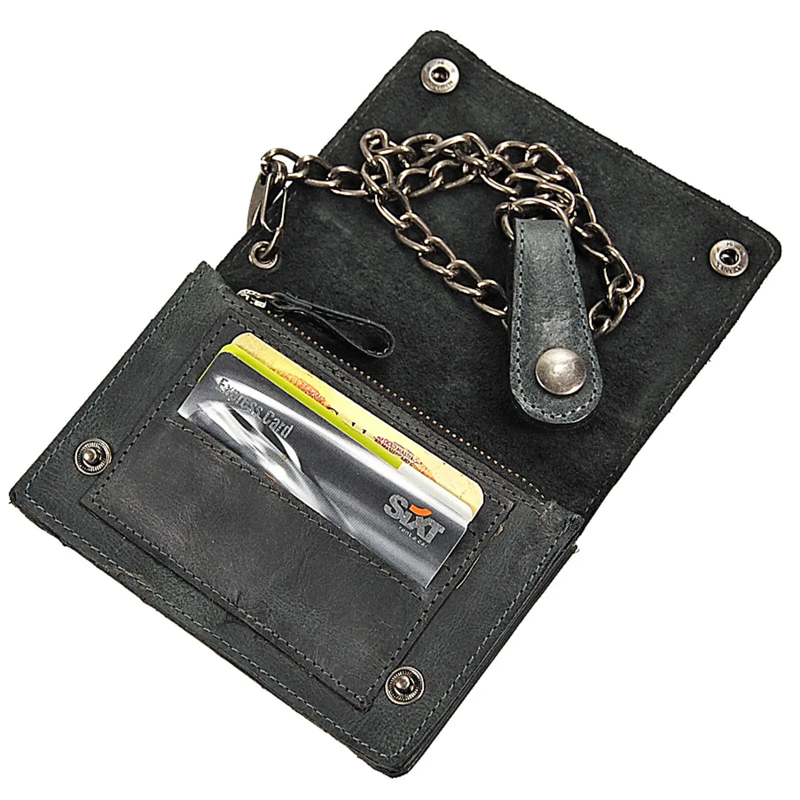 Černá pánská motorkářská peněženka