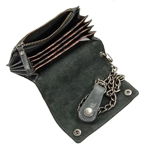 Černá pánská motorkářská peněženka