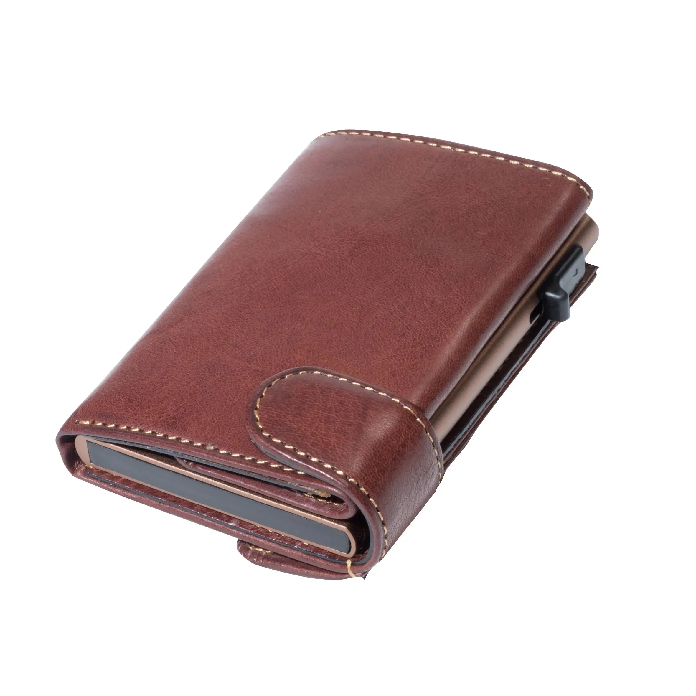 Pánská hnědá kožená minipeněženka Tony Perotti