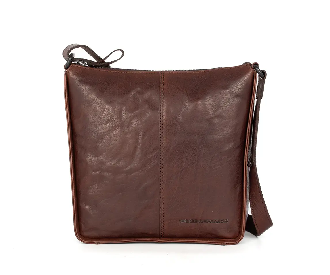 Hnědá kožená kabelka 48111501