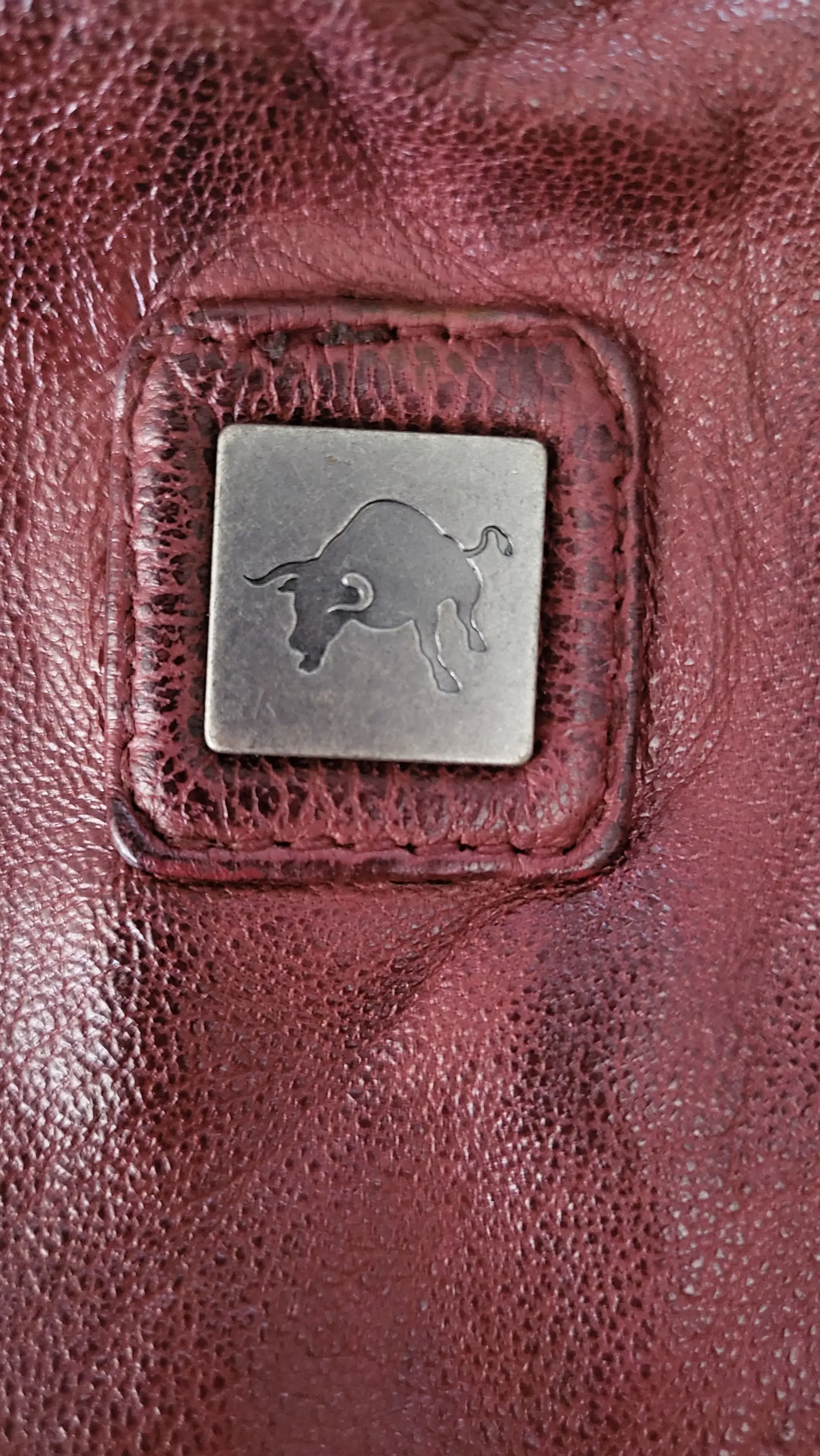 Červená kožená bunda s kapucí GWAlice DB