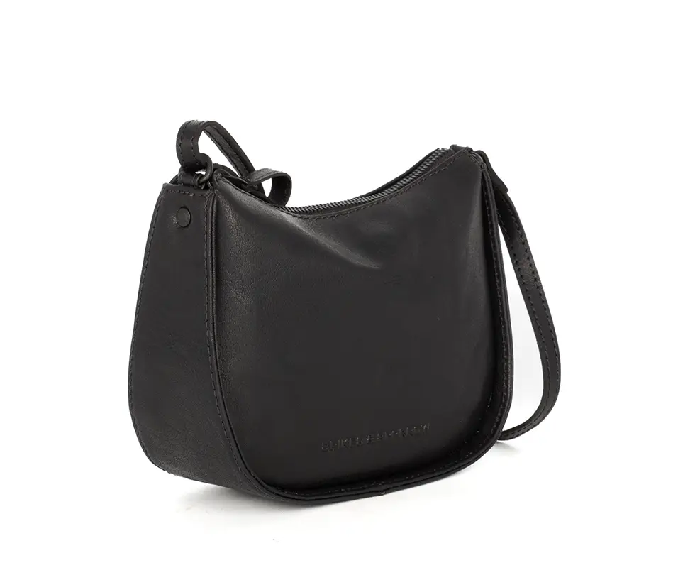 Černá kožená kabelka SPIKES & SPARROW