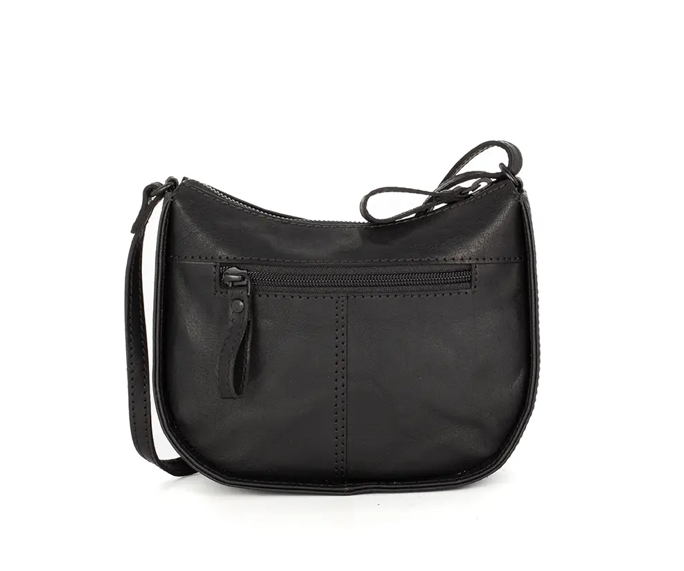 Černá kožená kabelka SPIKES & SPARROW