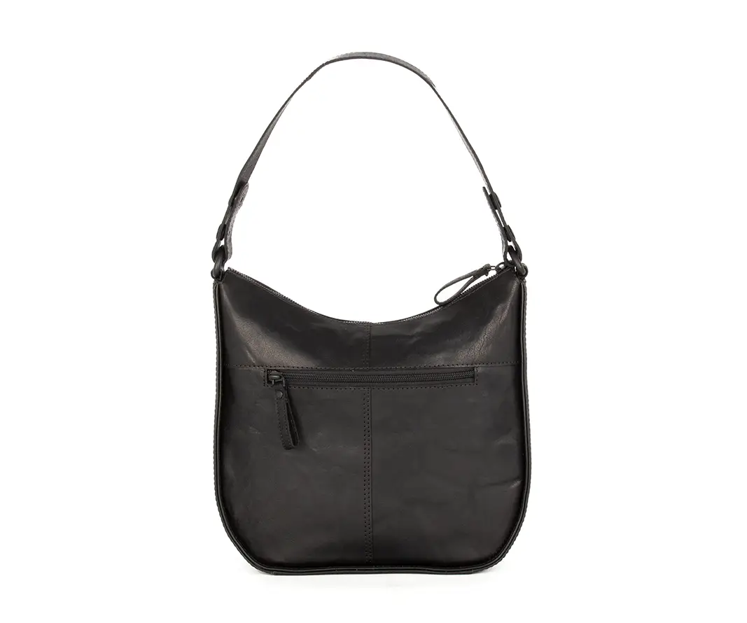 Černá kožená kabelka SPIKES & SPARROW