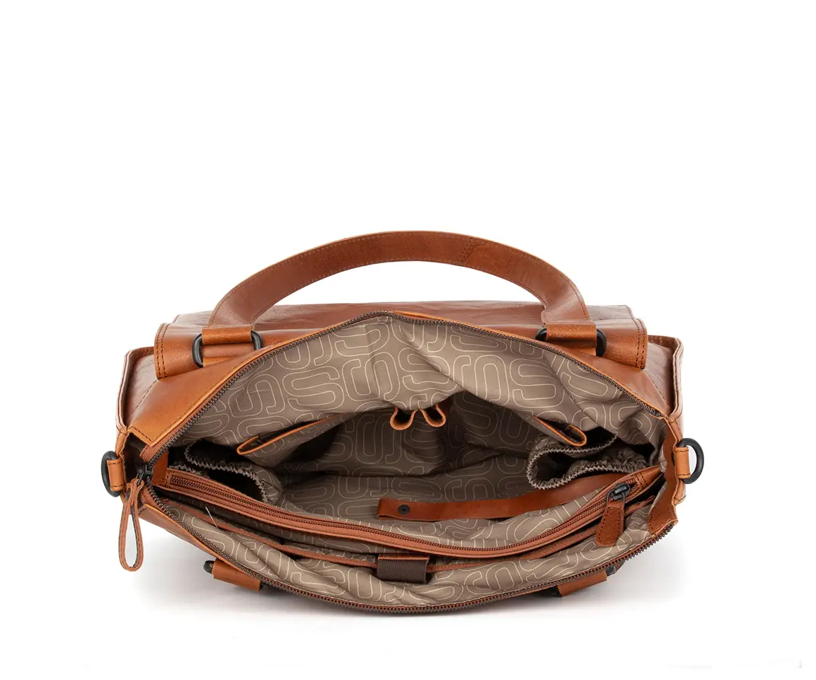 Brandy kožená kabelka na laptop SPIKES & SPARROW