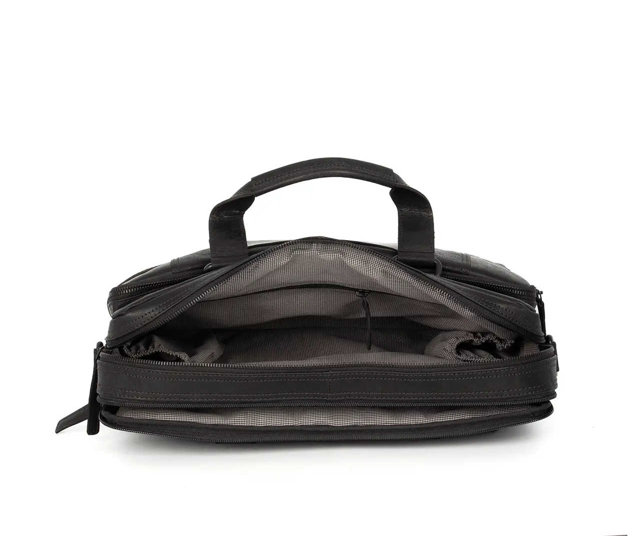 Černá kožená taška SPIKES & SPARROW