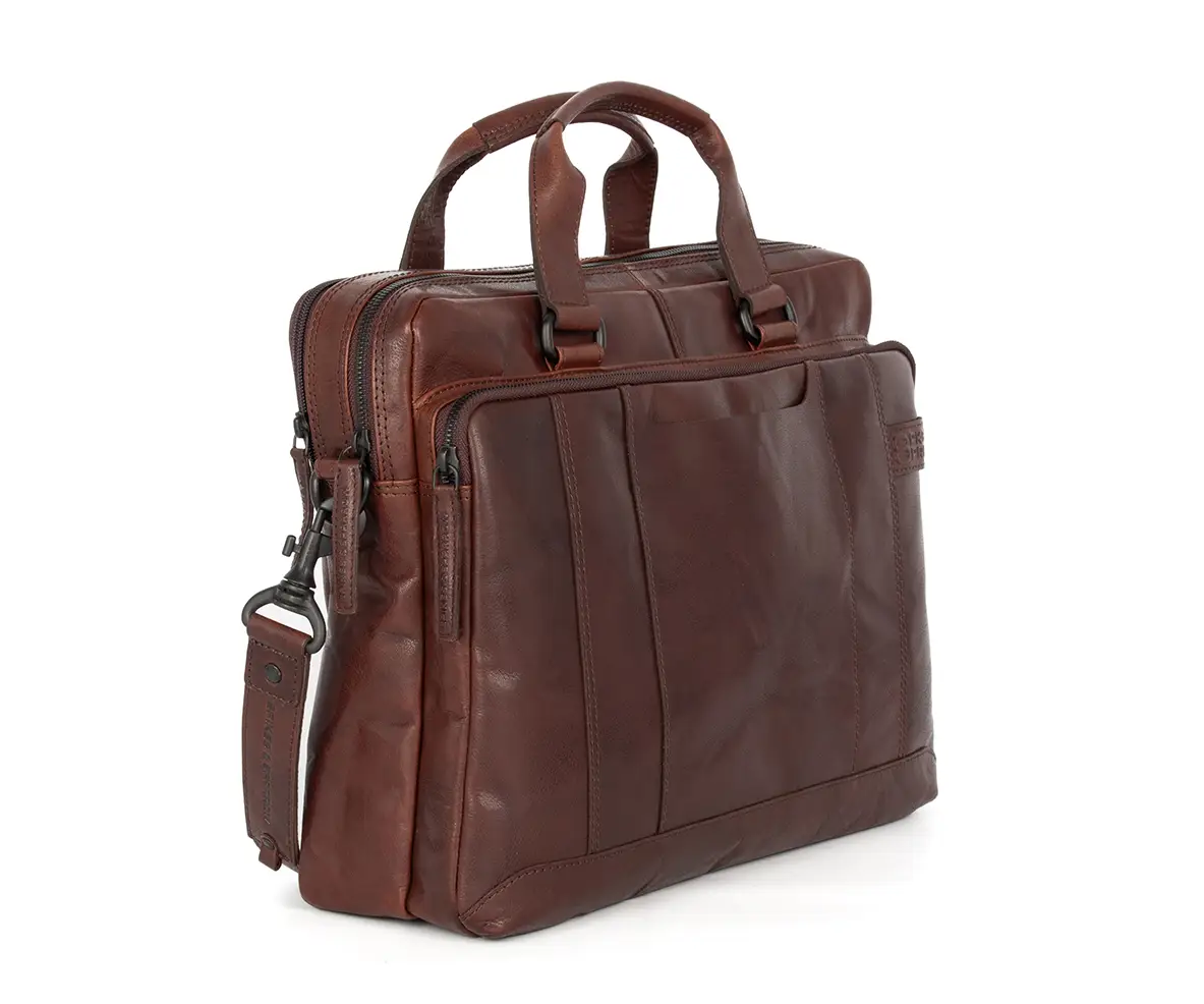 Hnědá kožená taška SPIKES & SPARROW