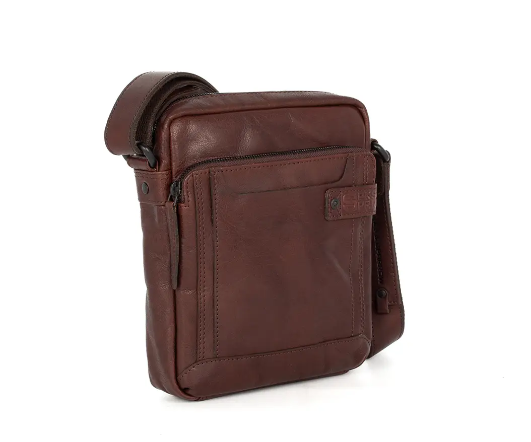 Hnědé pánské crossbody SPIKES & SPARROW