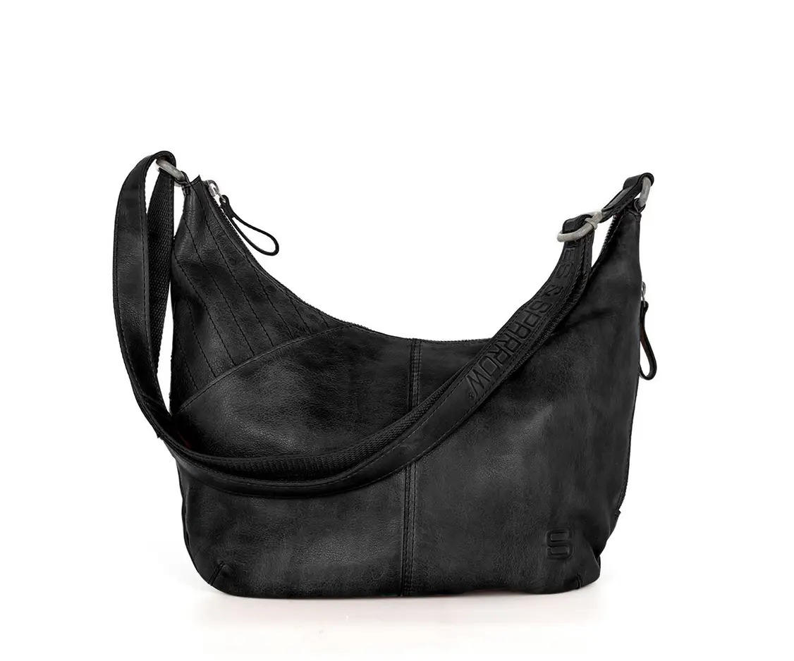 Černá kožená kabelka 48711300