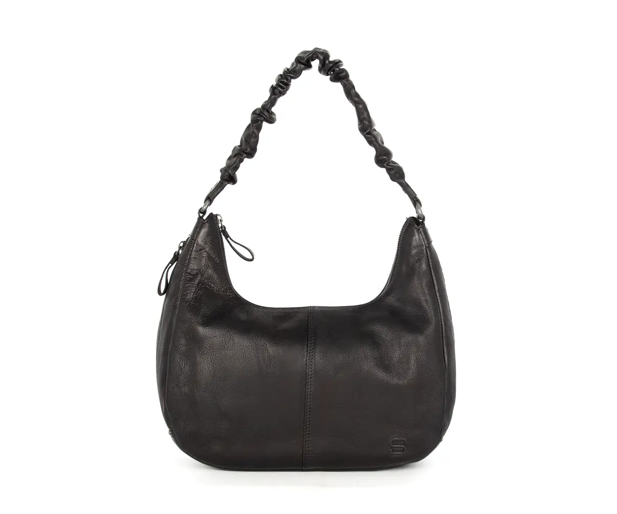 Černá kožená kabelka 48717000