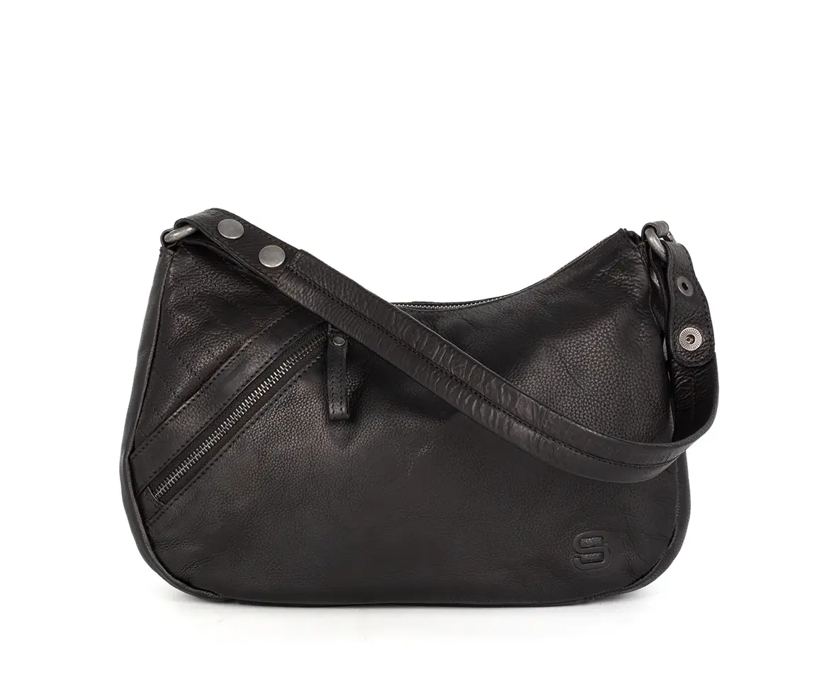 Černá kožená kabelka 48717100