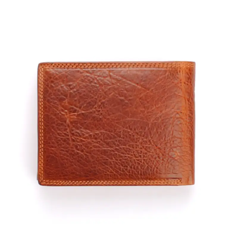 Velká cognac pánská kožená peněženka DIVOKY BYK