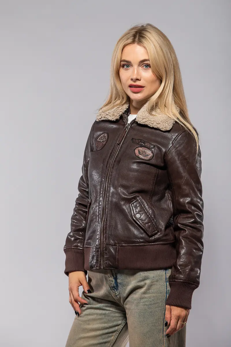 Dámská kožená pilotka