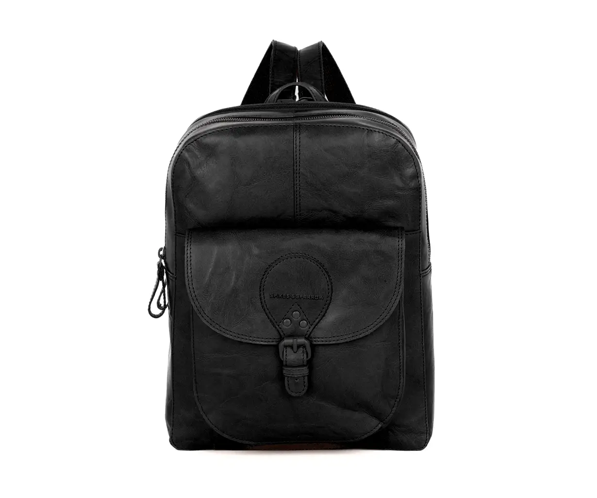 Černý kožený batoh 58113000