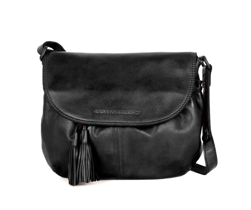 Černá kožená kabelka 58718000