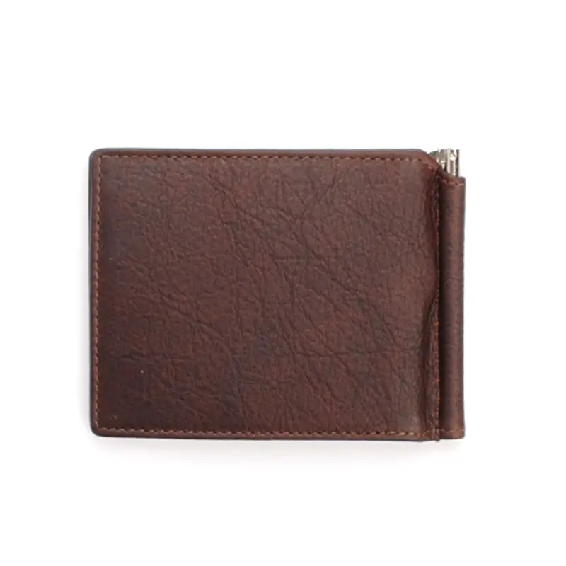 Hnědá kožená dolarovka DIVOKY BYK