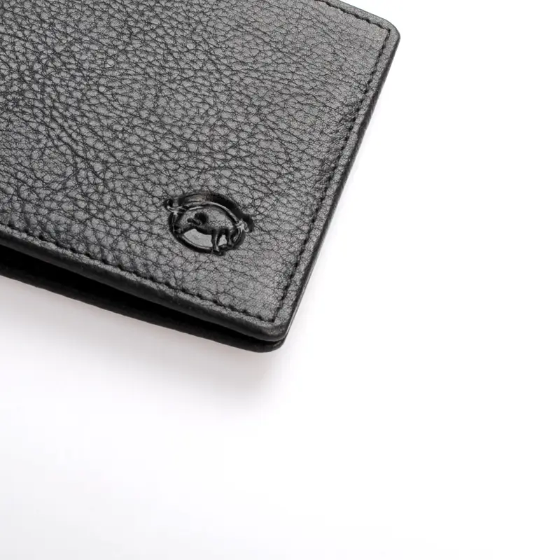 Černá kožená dolarovka DIVOKY BYK