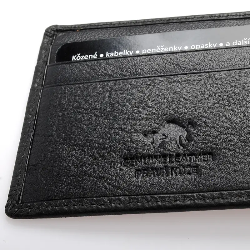 Černá kožená dolarovka DIVOKY BYK