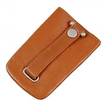 Cognac kožená klíčenka 